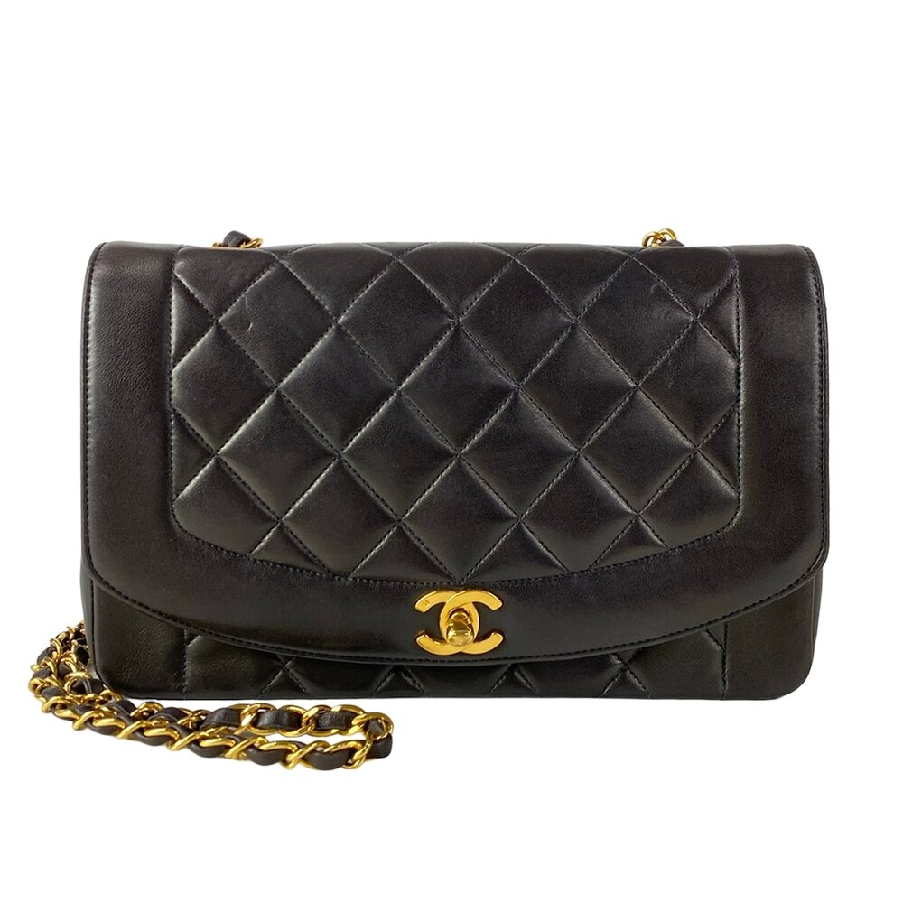 Chanel Diana Flap Matelasse Shoulder Bag A01165
